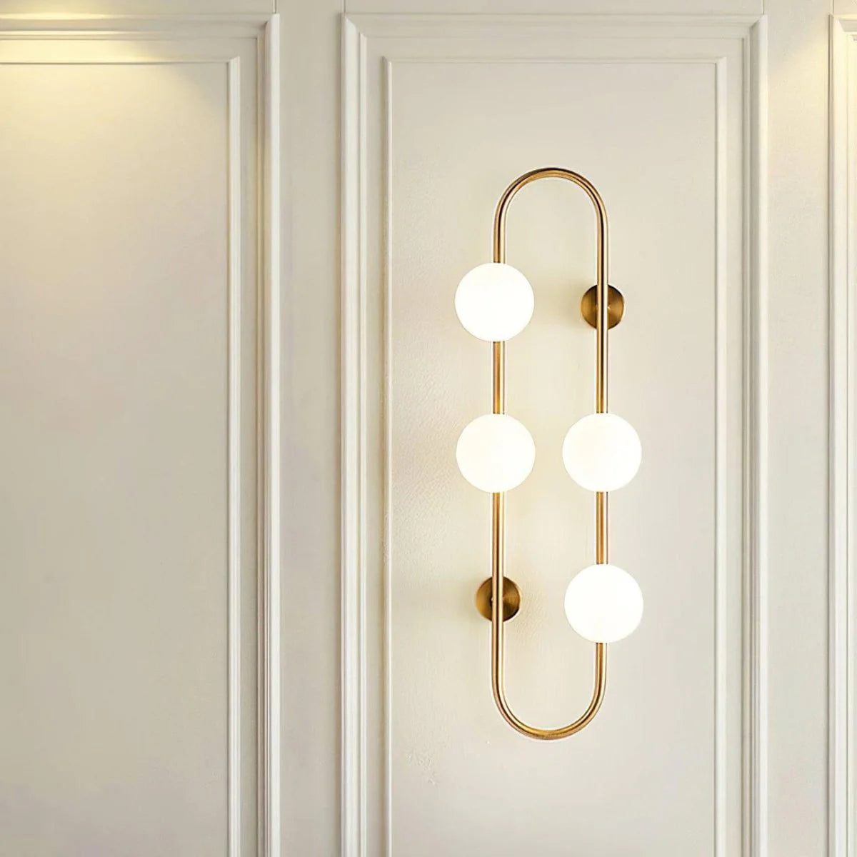 BACH Large Wall Light in Matte Black or Brass