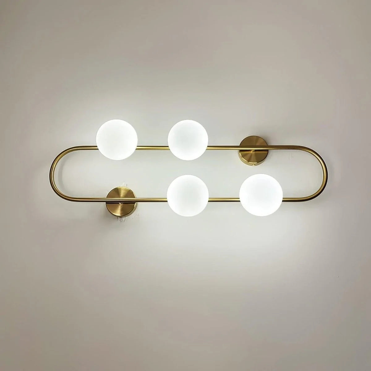 BACH Large Wall Light in Matte Black or Brass