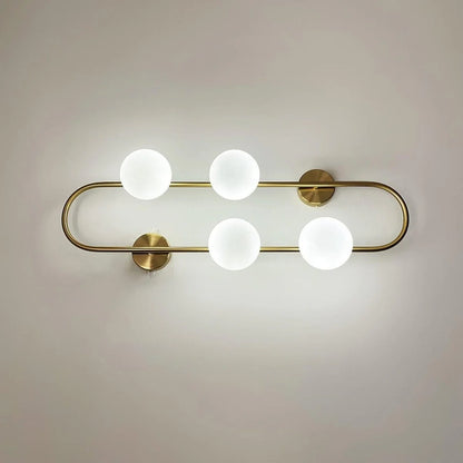 BACH Large Wall Light in Matte Black or Brass