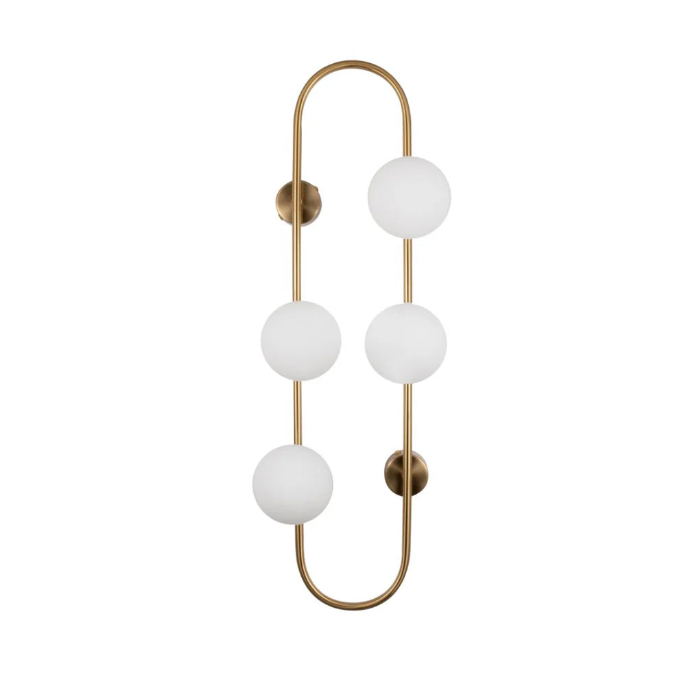 BACH Large Wall Light in Matte Black or Brass