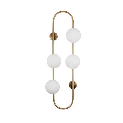 BACH Large Wall Light in Matte Black or Brass