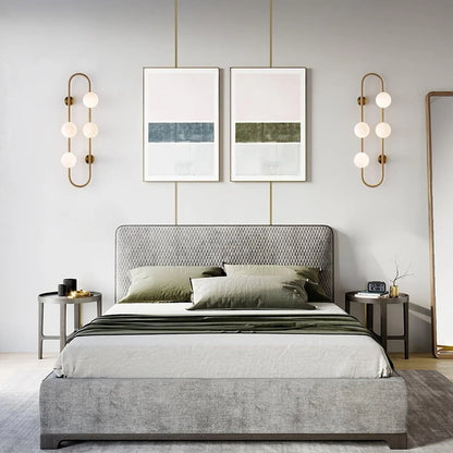 BACH Large Wall Light in Matte Black or Brass