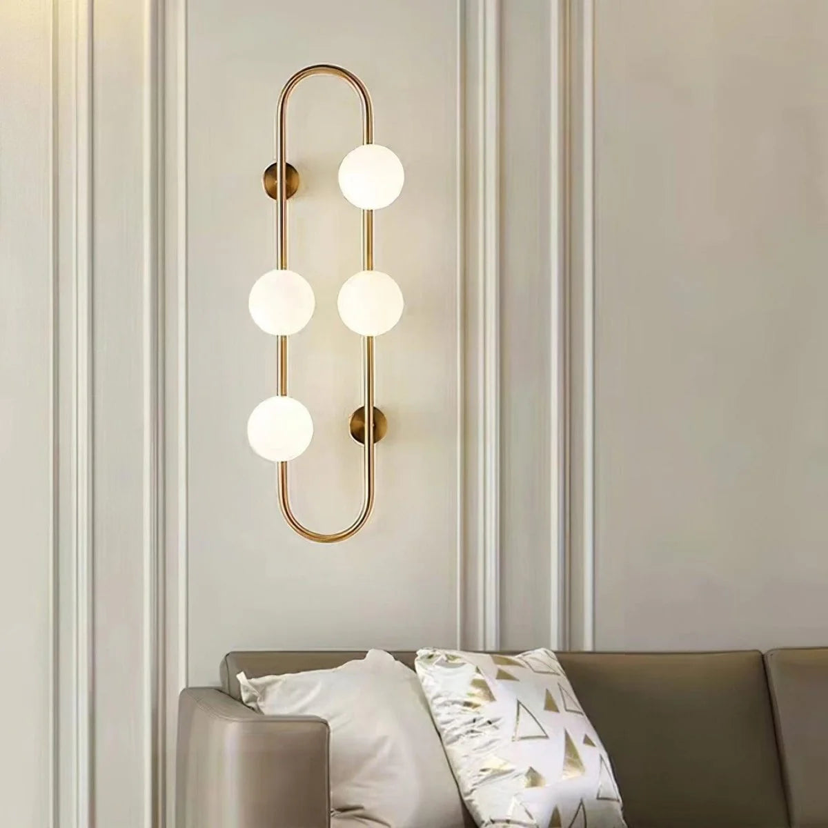 BACH Large Wall Light in Matte Black or Brass