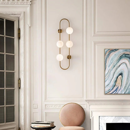 BACH Large Wall Light in Matte Black or Brass