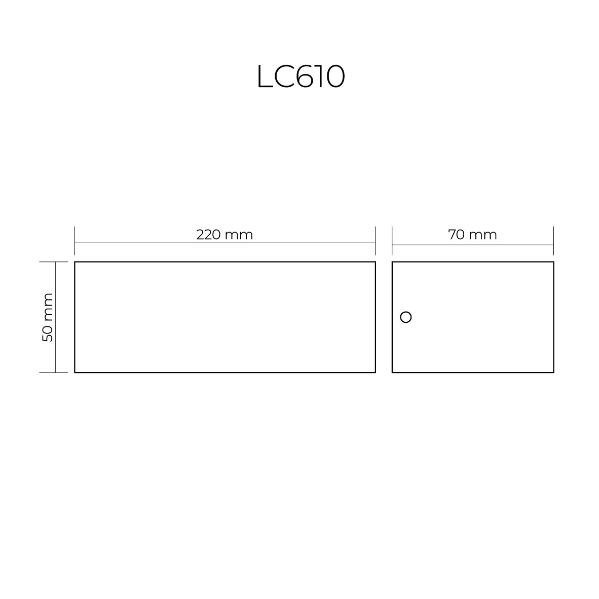 Block Modern Exterior Floodlight Series LC609 LC610 – Black