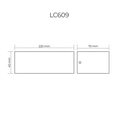 Block Modern Exterior Floodlight Series LC609 LC610 – Black
