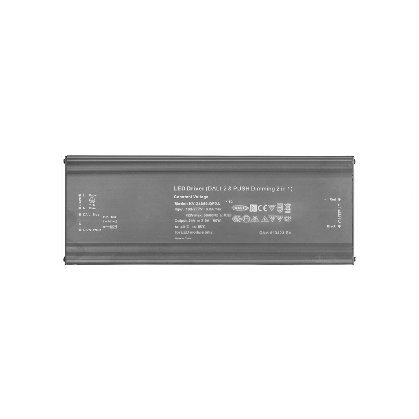 LC 12V60W | 24V60W- 60W Dali 2 + Push Dimming 2 in 1 Dimmable LED Driver