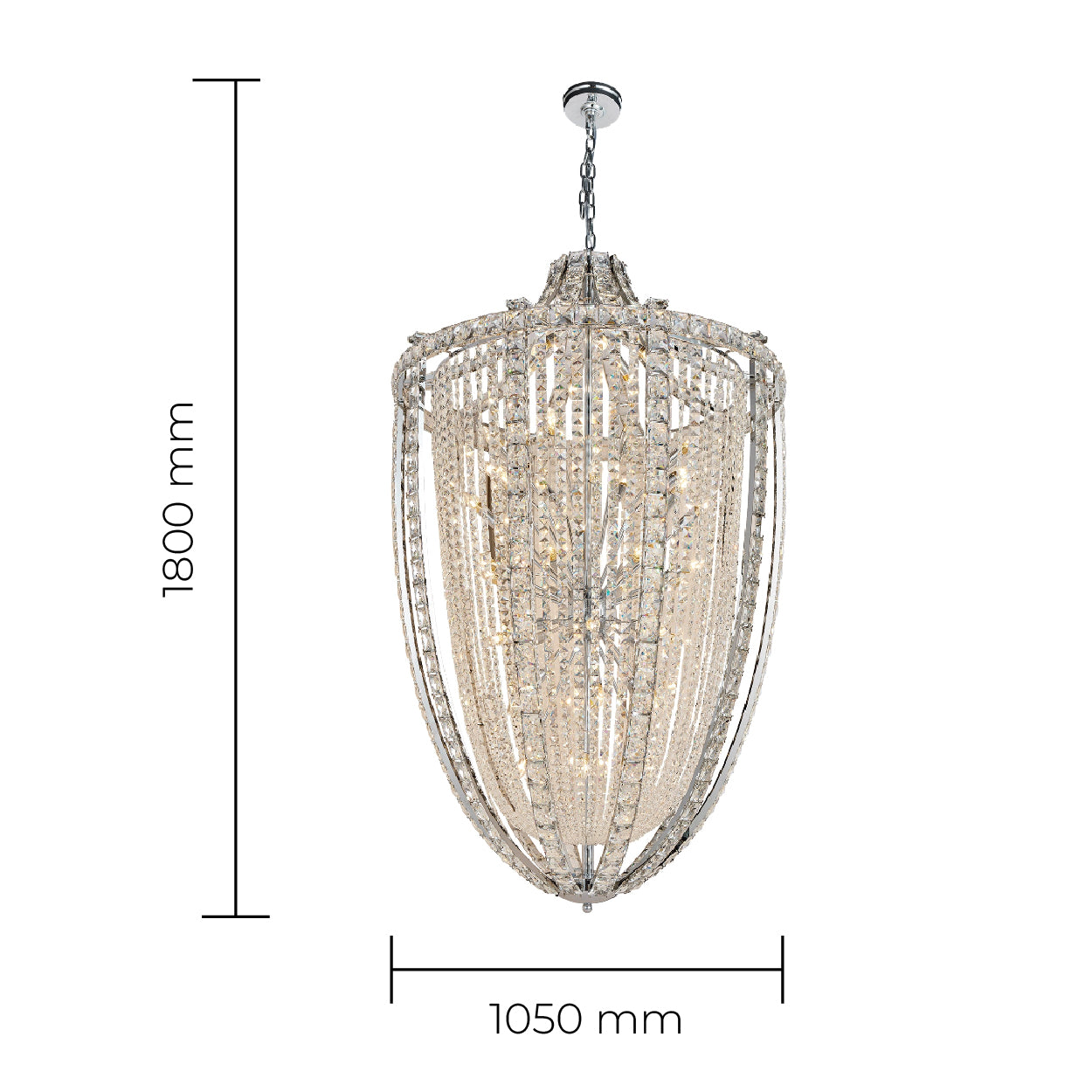 Esme Crystal Chandelier D700 or D1050