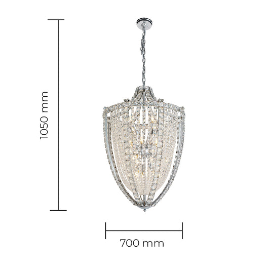 Esme Crystal Chandelier D700 or D1050