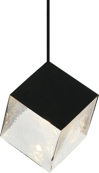 KUBO Black Glass Pendant Light