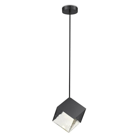 KUBO Glass Pendant Light in Gold or Black