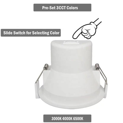 LC310 13W Tri-Colour Dimmable Ultra-low Glare LED Downlight 90mm Cut Out - Mases LightingLighting Creations