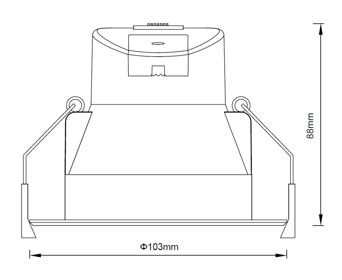 LC310 13W Tri-Colour Dimmable Ultra-low Glare LED Downlight 90mm Cut Out - Mases LightingLighting Creations