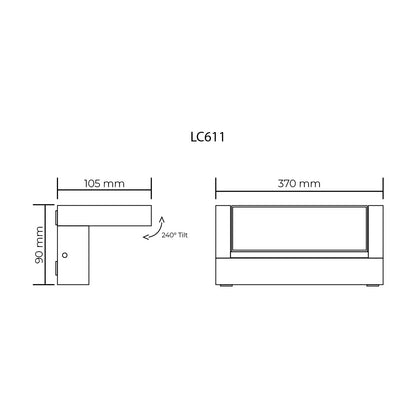 LC600 Adjustable LED Floodlight Series With or Without Sensor