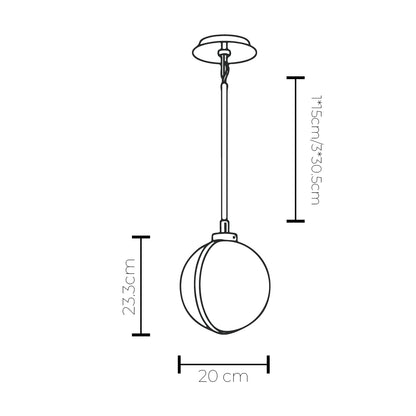 Luster Marble Pendant