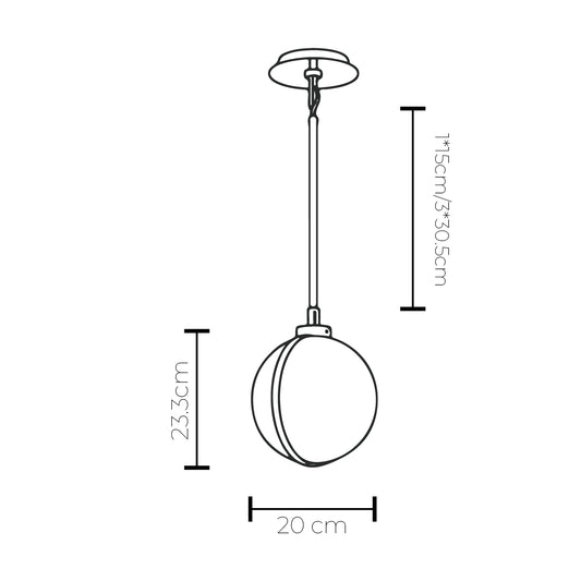 Luster Marble Pendant