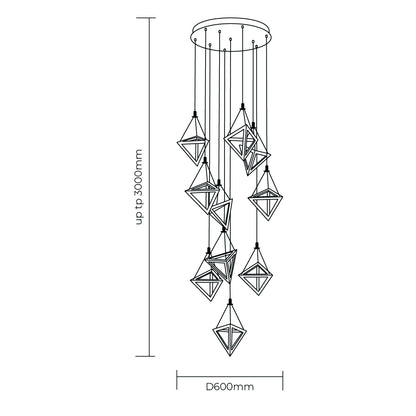 Marton 10 Light Pendant Light Series