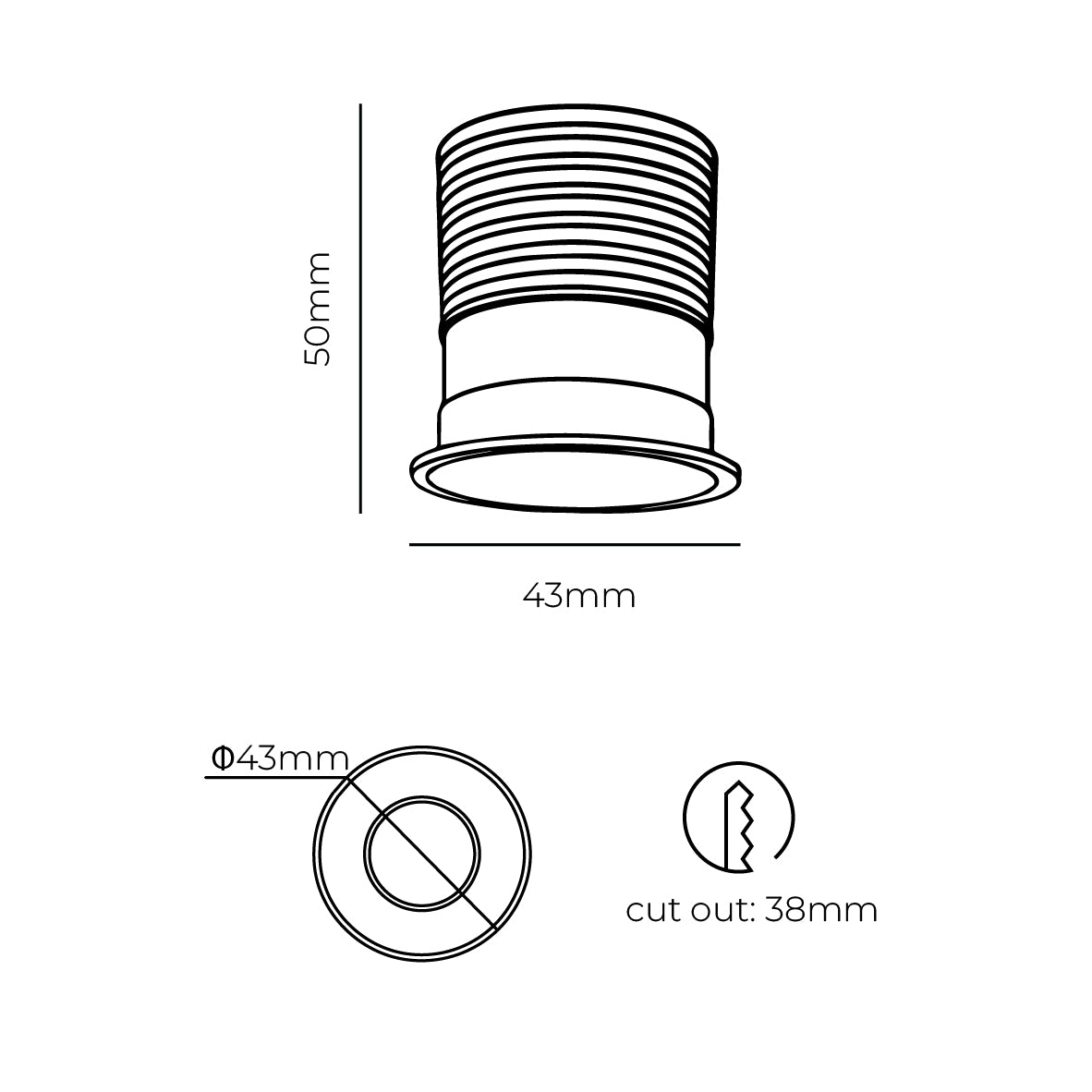 SOLIS COB LED Downlight 3w