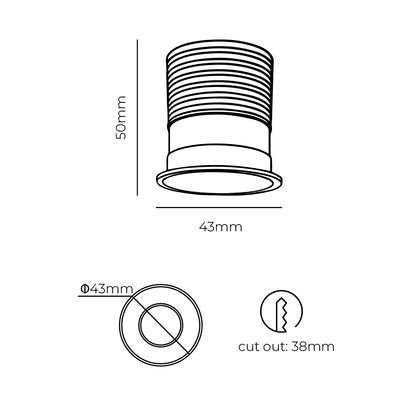SOLIS COB LED Downlight 3w