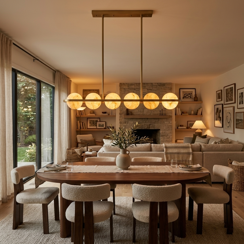 The Meridian 6 Light Linear Pendant