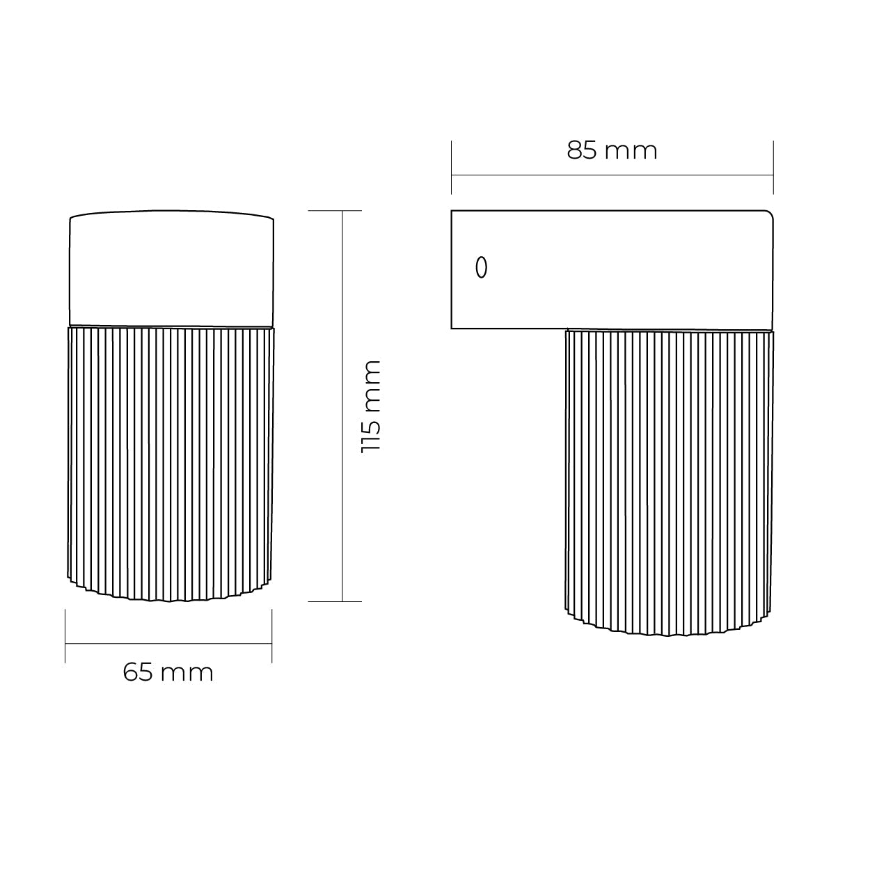 Torsten Mini Outdoor Wall Light in White or Black - LC605