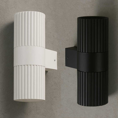 Torsten Outdoor Up and Down Wall Light in White or Black/Large or Small