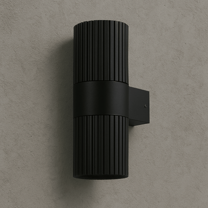 Torsten Outdoor Up and Down Wall Light in White or Black/Large or Small