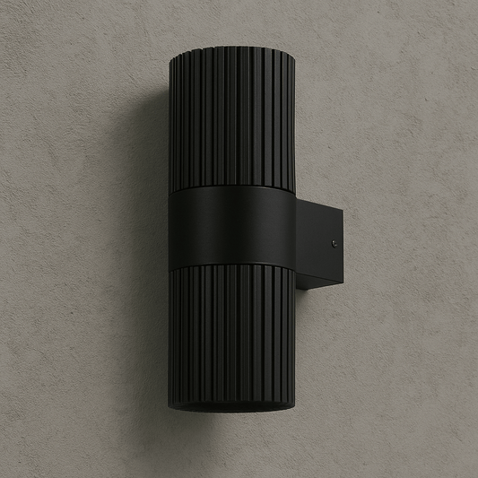 Torsten Outdoor Up and Down Wall Light in White or Black/Large or Small