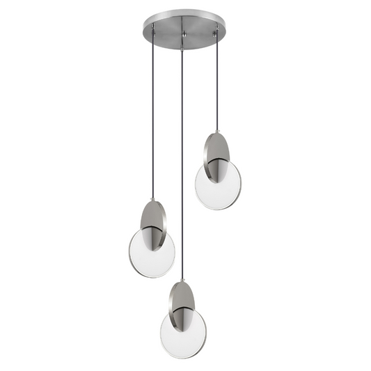 OLBA Silver 3 Light LED Pendant