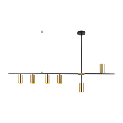 ELFIN Matte Black & Brass Pendant Light