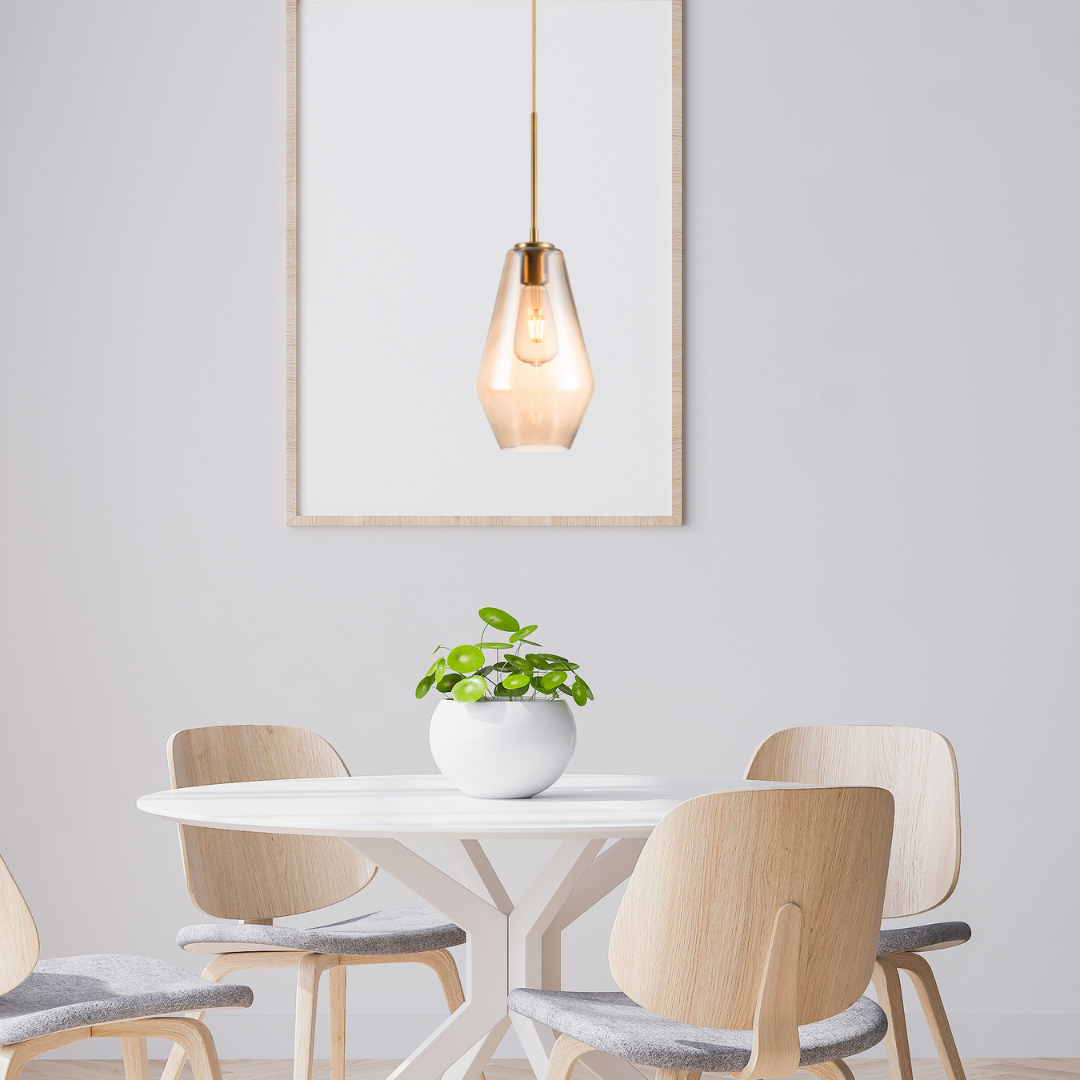 Mia Champagne Glass Pendant Light