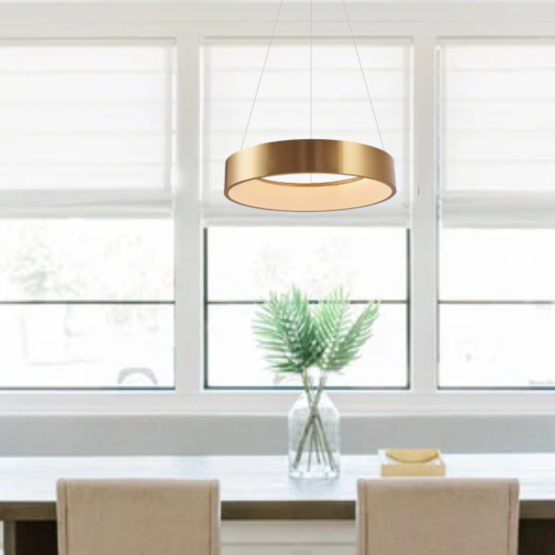 Kinsly Brass 24W LED Infinite Pendant Light