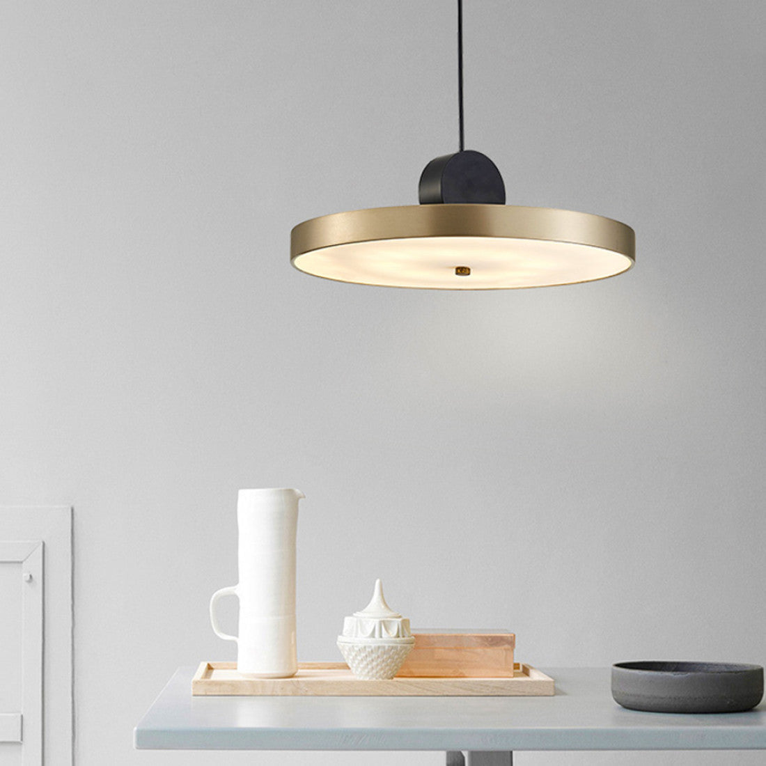 Carléa Suspended Brass 24W LED Pendant Light