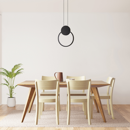 Dalgatti Matte Black 12W LED Pendant Light