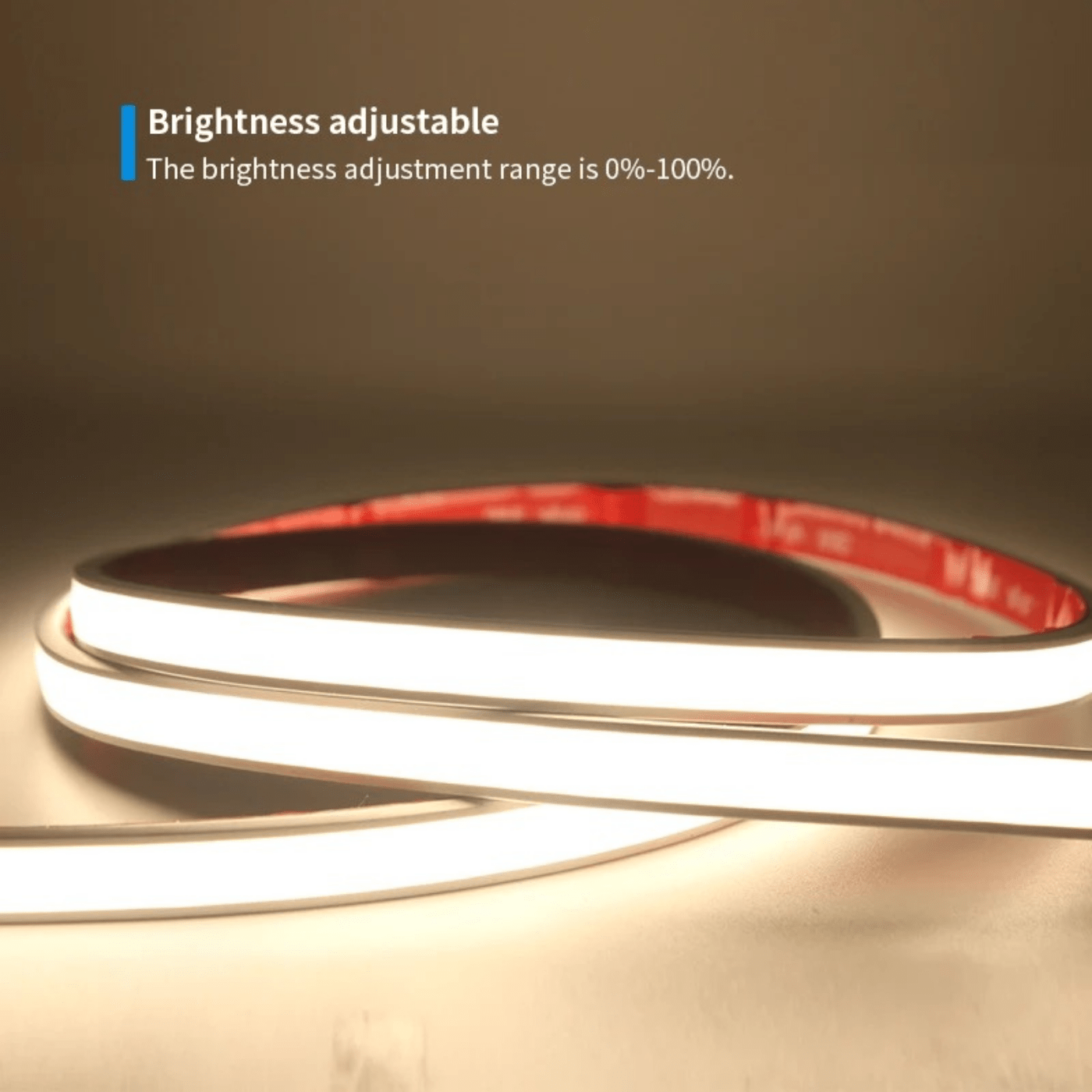 22W Per meter IP68 COB Hybrid Neon LED Flex Strip - Dynamic Tunable White (5 meter reel)