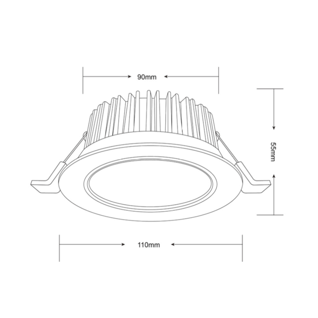 INFINITE 207 12W COB Aluminium Downlight