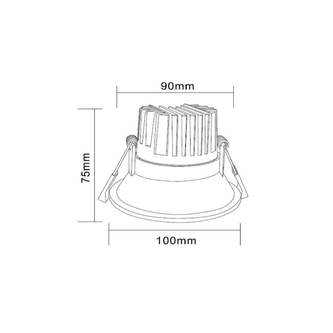 INFINITE 219 12W COB Aluminium Downlight